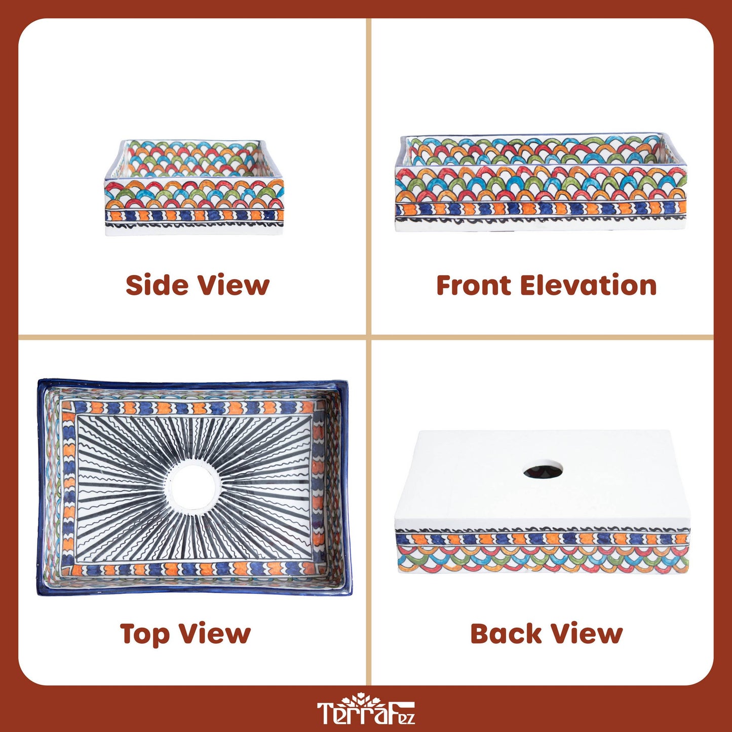 Mini Rectangular - Rainbow Scales