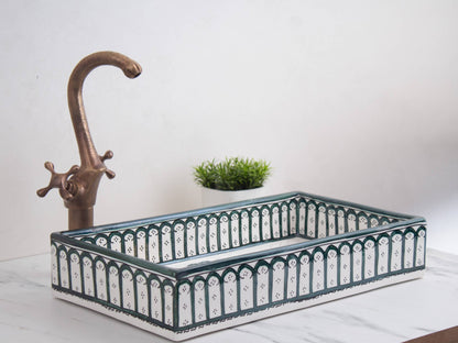 Rectangular Alhambra - Green