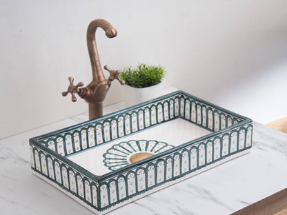 Rectangular Alhambra - Green