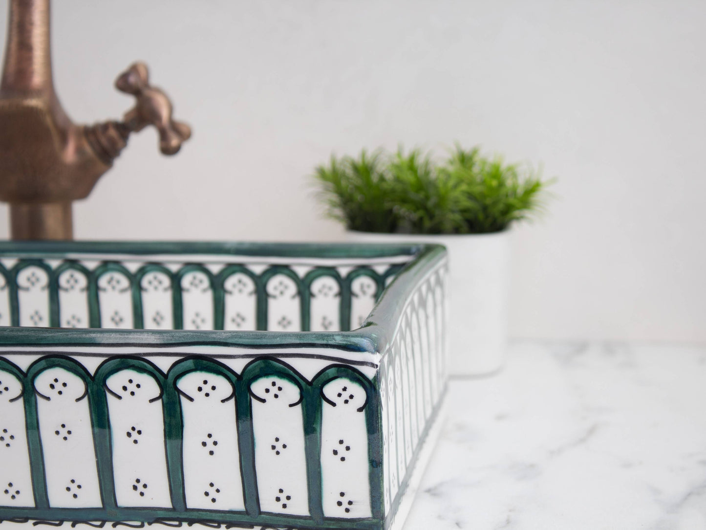 Rectangular Alhambra - Green