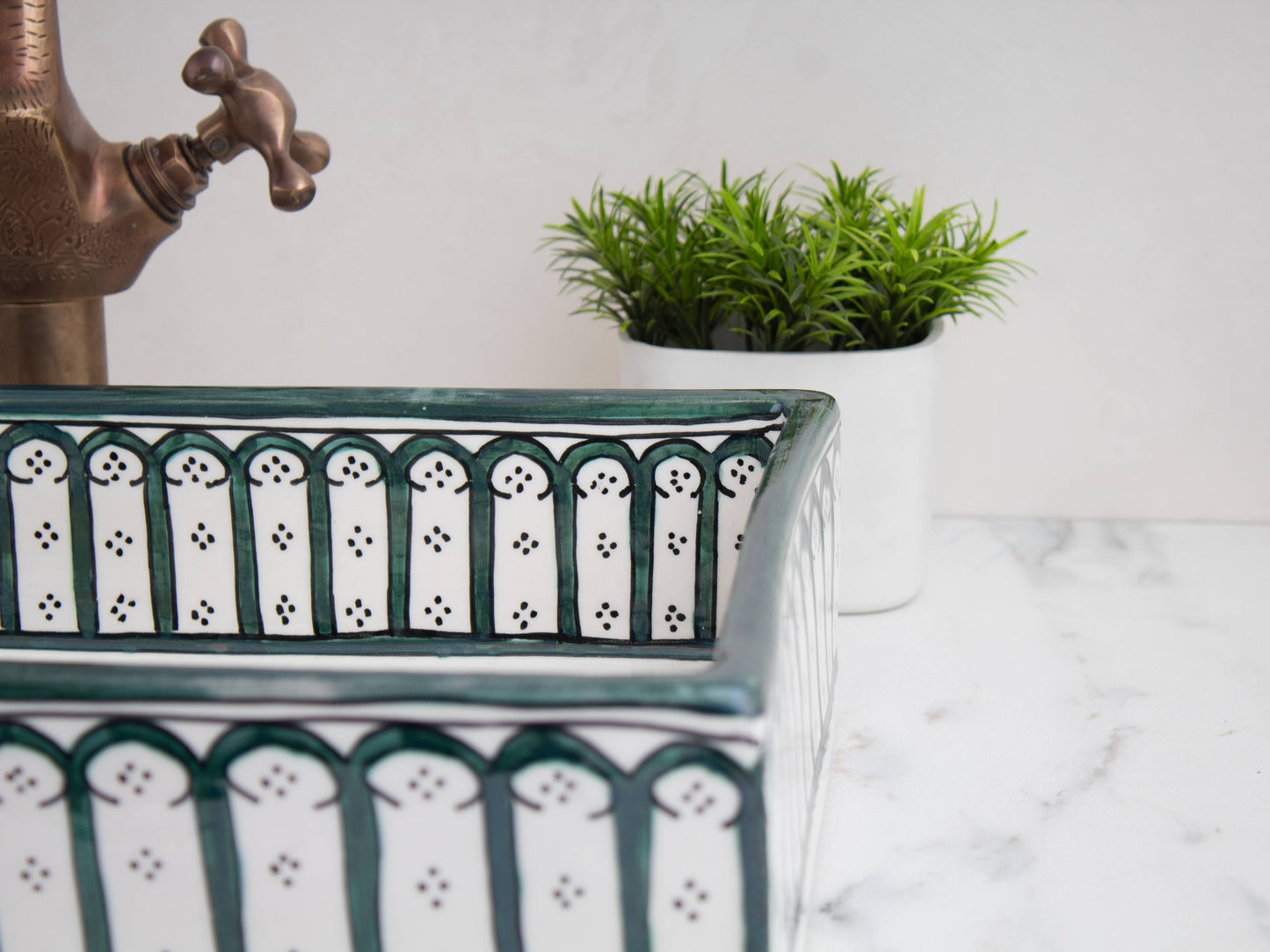 Rectangular Alhambra - Green