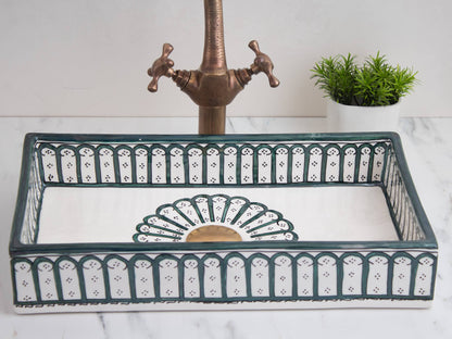 Rectangular Alhambra - Green