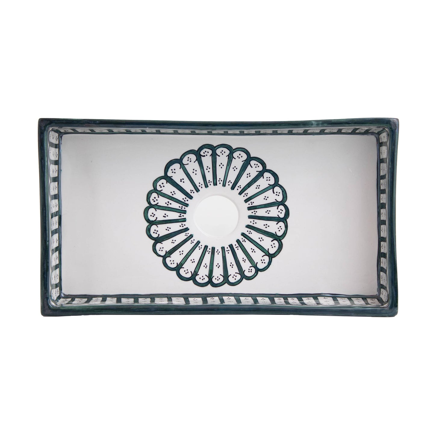 Rectangular Alhambra - Green