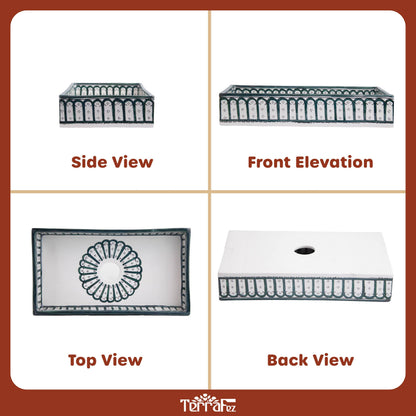 Rectangular Alhambra - Green