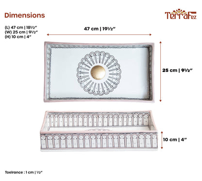Rectangular Alhambra - Rose
