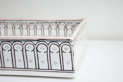 Rectangular Alhambra - Rose