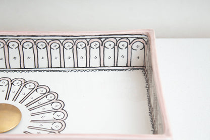 Rectangular Alhambra - Rose