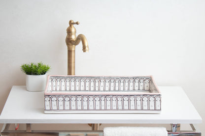 Rectangular Alhambra - Rose