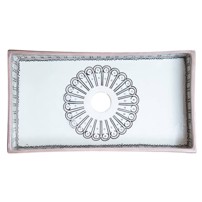 Rectangular Alhambra - Rose