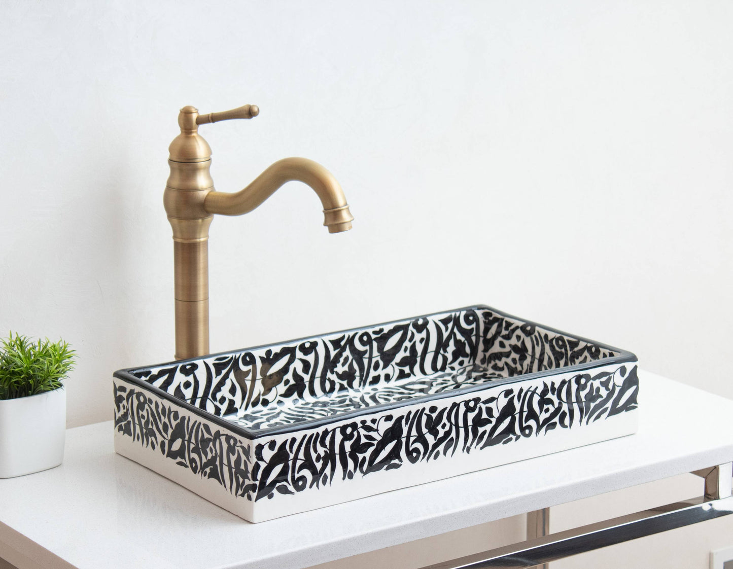 Rectangular Arabeska - Black