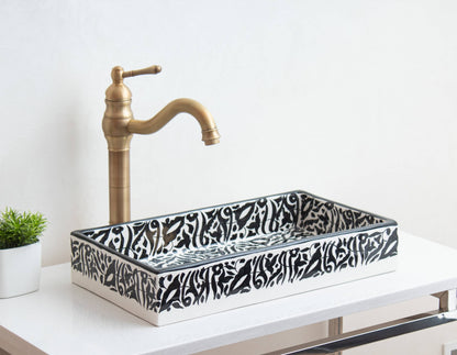 Rectangular Arabeska - Black