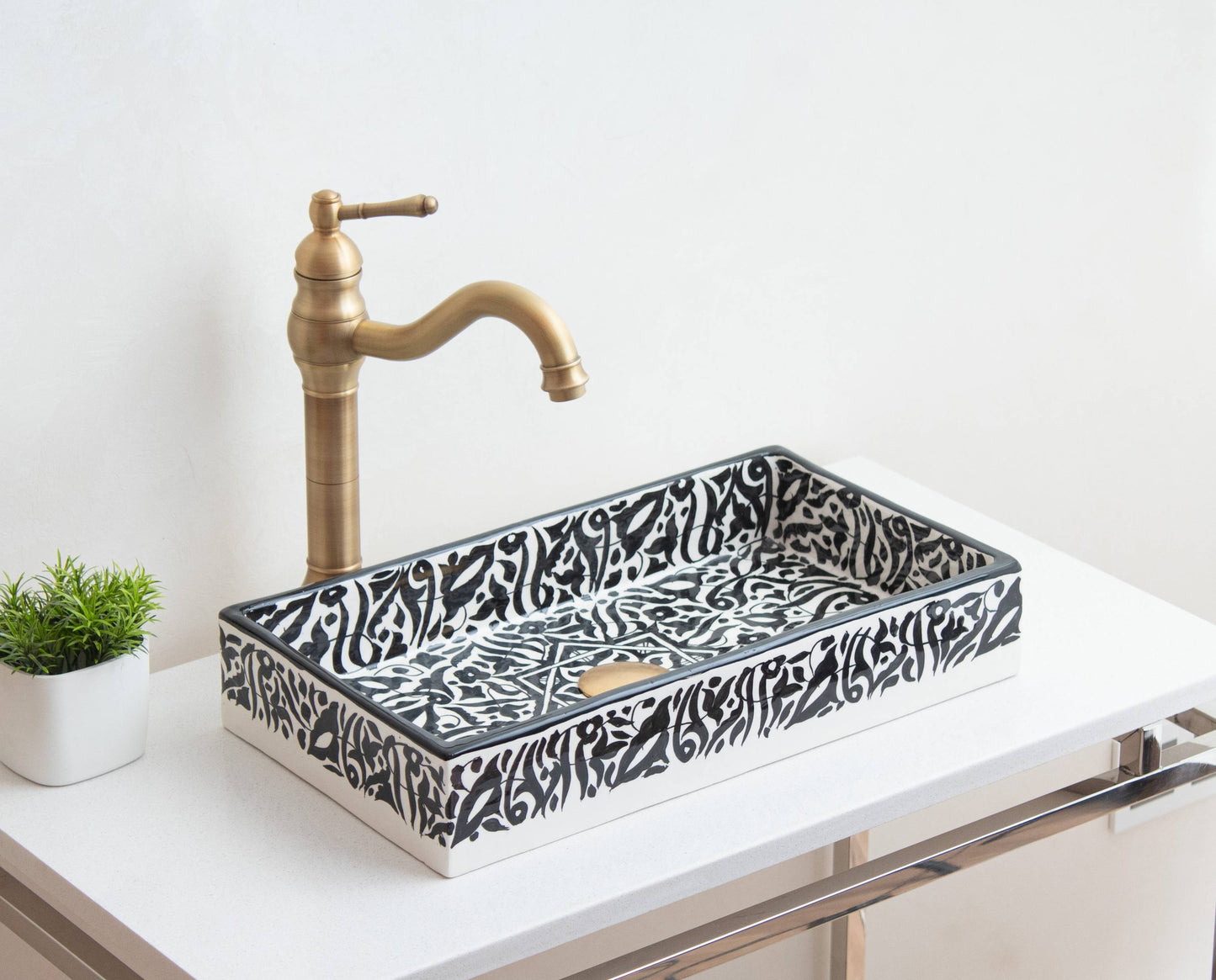 Rectangular Arabeska - Black