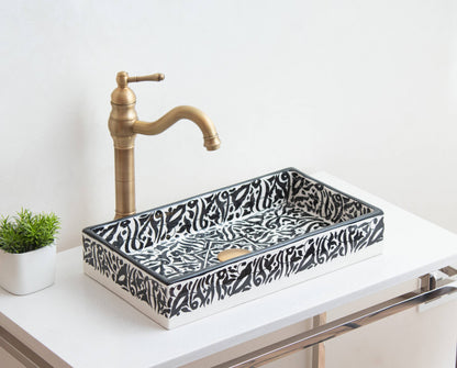 Rectangular Arabeska - Black