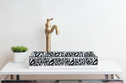 Rectangular Arabeska - Black