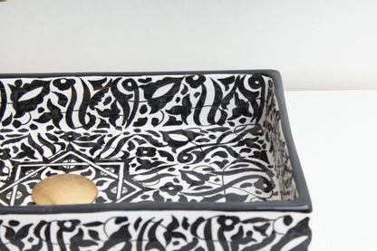 Rectangular Arabeska - Black