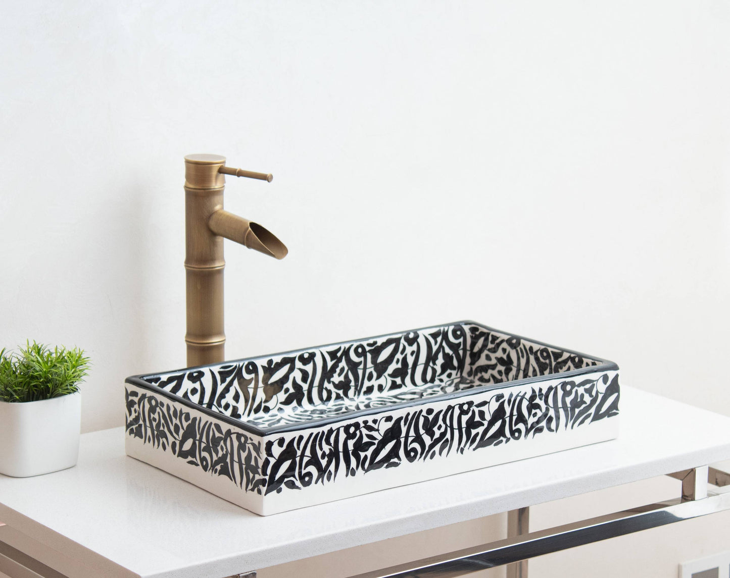 Rectangular Arabeska - Black