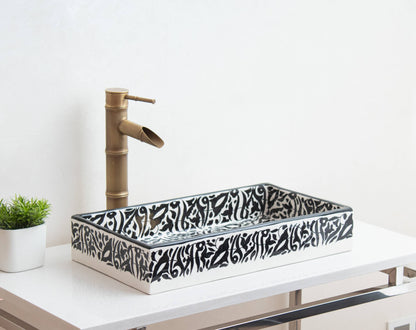 Rectangular Arabeska - Black