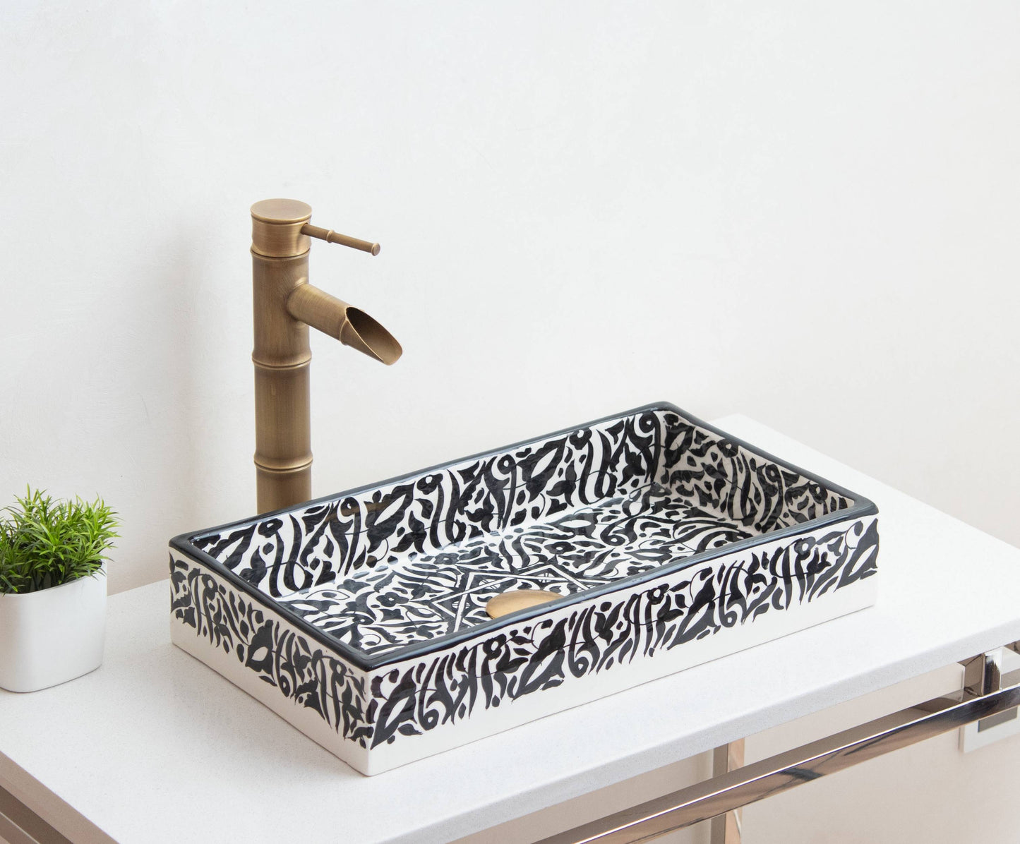 Rectangular Arabeska - Black