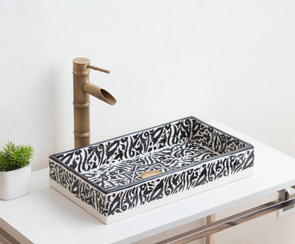 Rectangular Arabeska - Black