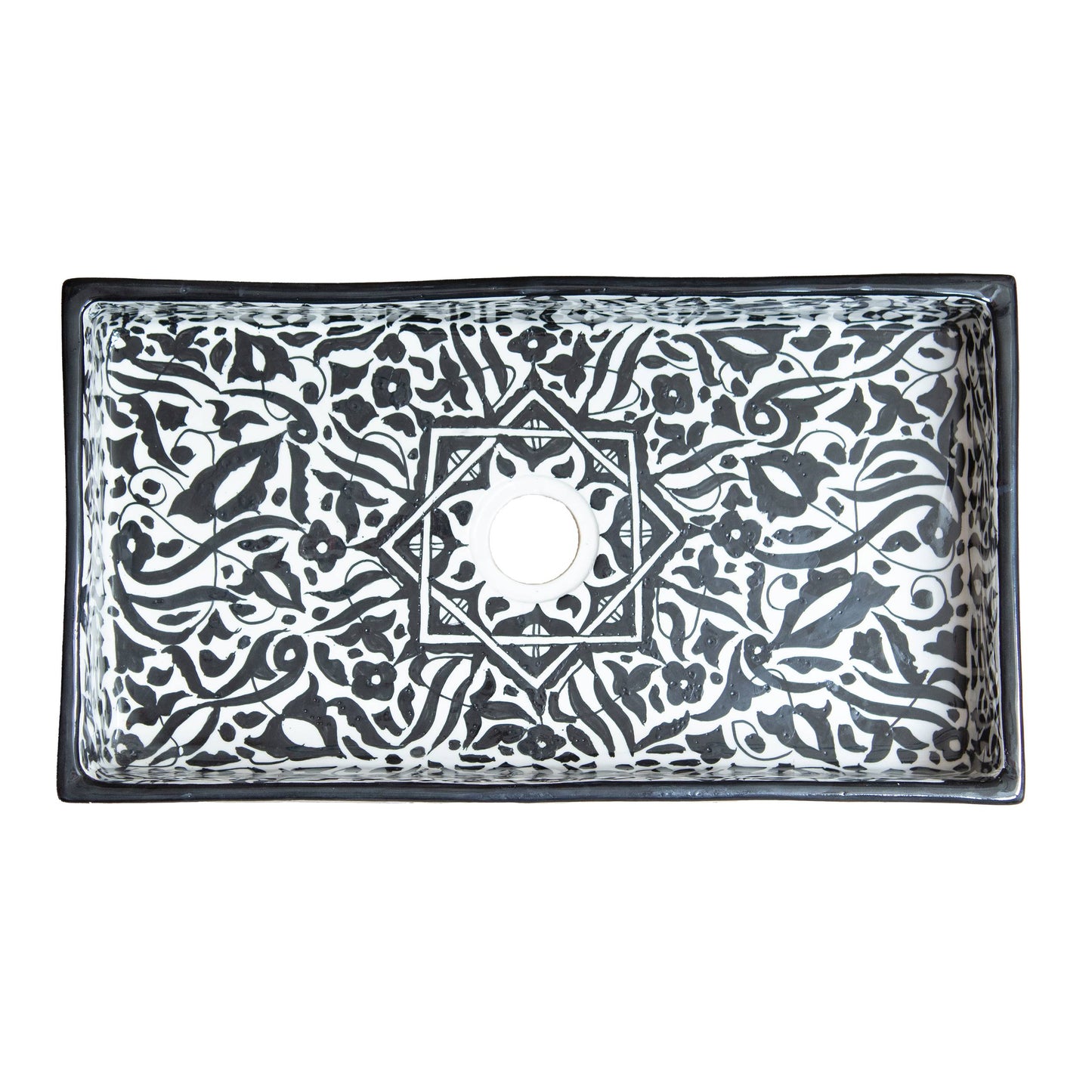 Rectangular Arabeska - Black