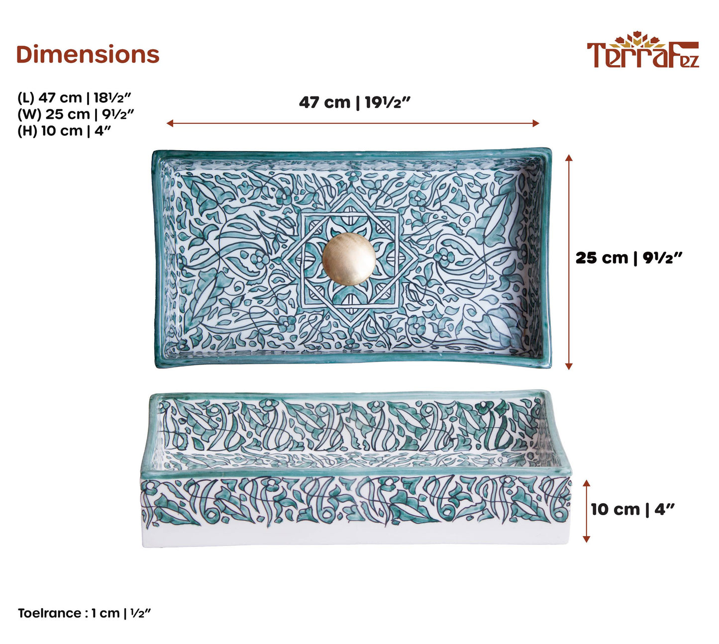 Rectangular Arabeska - Green