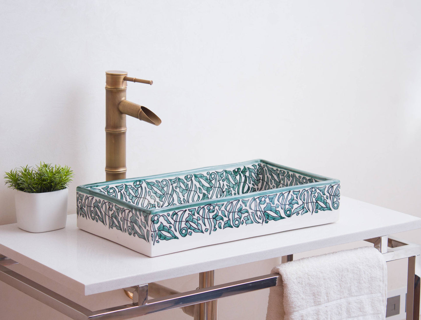 Rectangular Arabeska - Green