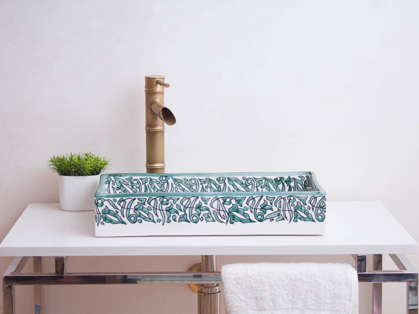 Rectangular Arabeska - Green