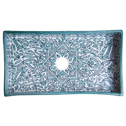 Rectangular Arabeska - Green