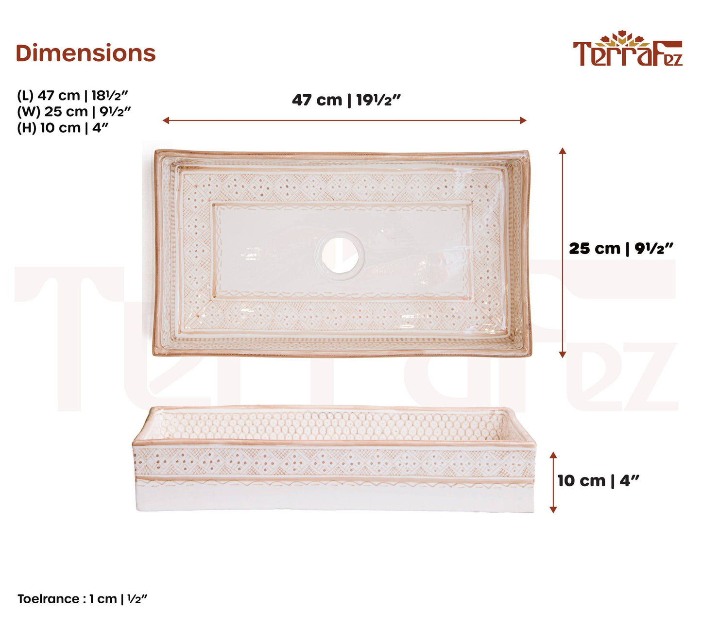 Rectangular Heritage - Blush