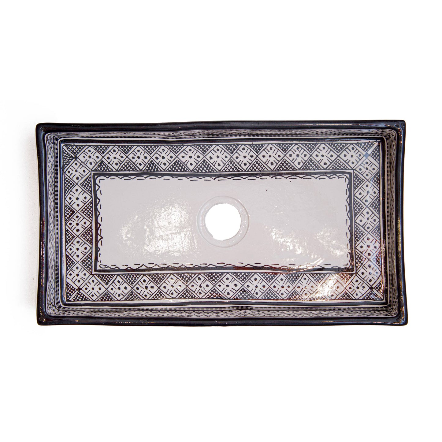 Rectangular Heritage - Charcoal