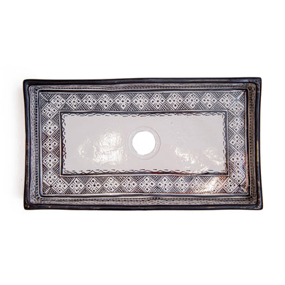 Rectangular Heritage - Charcoal