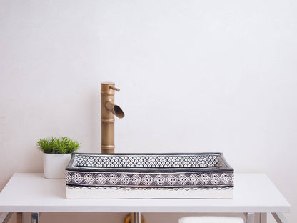 Rectangular Heritage - Charcoal