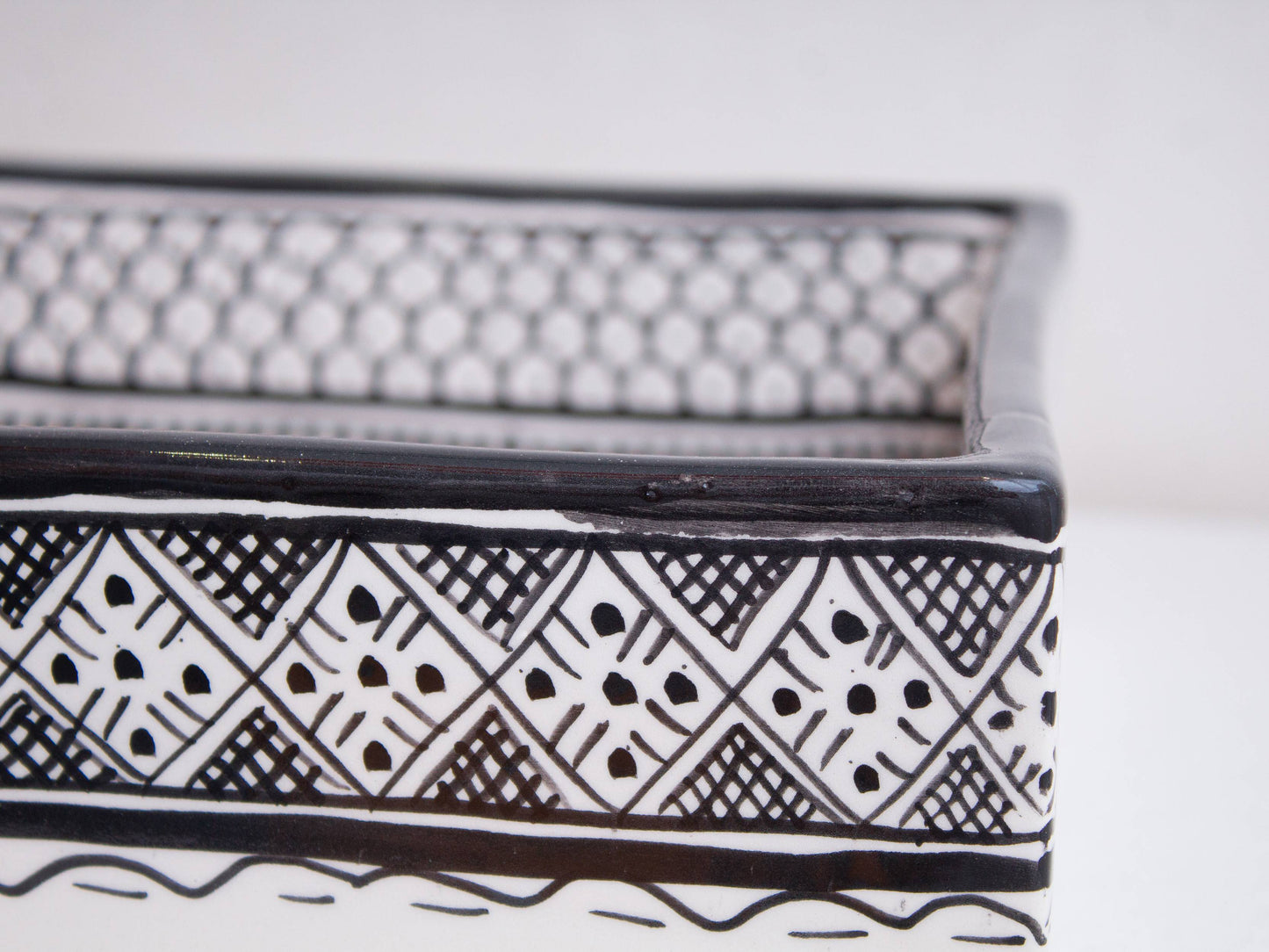 Rectangular Heritage - Charcoal