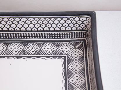 Rectangular Heritage - Charcoal