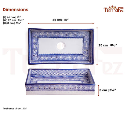 Rectangular Heritage - Indigo