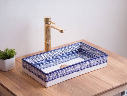 Rectangular Heritage - Indigo