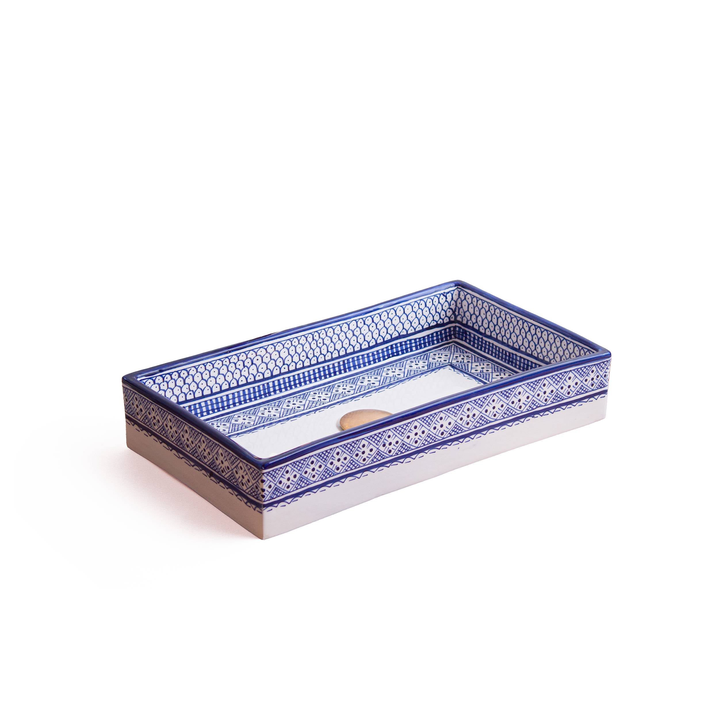 Rectangular Heritage - Indigo | TerraFez United States