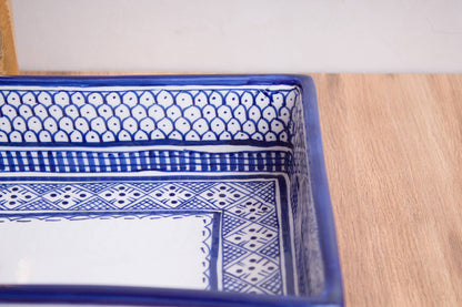 Rectangular Heritage - Indigo