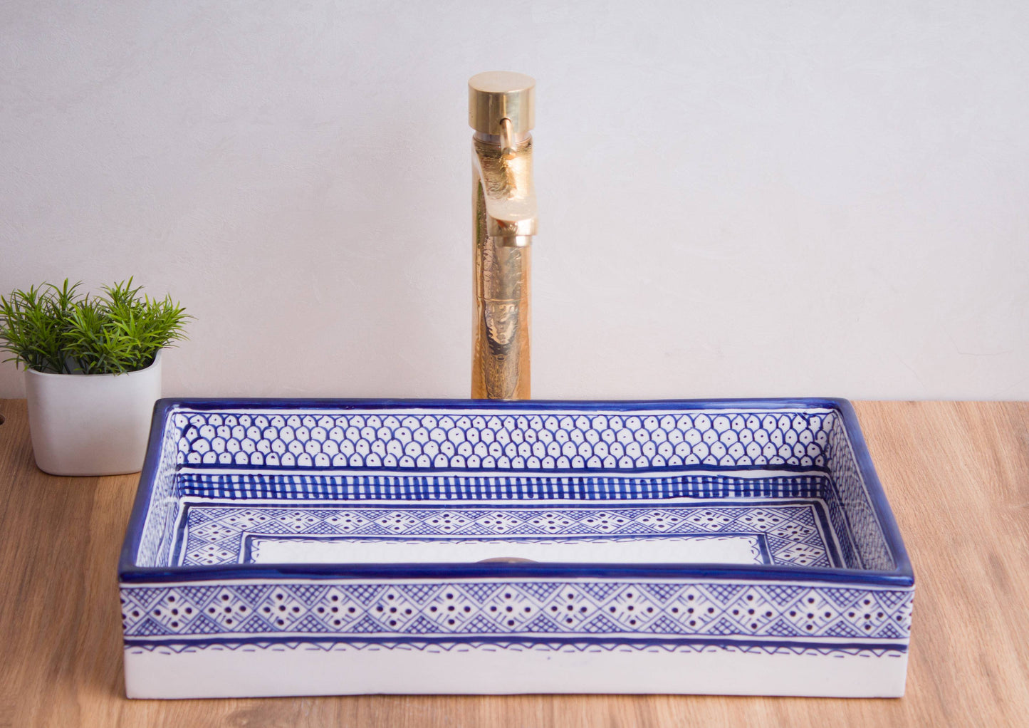 Rectangular Heritage - Indigo