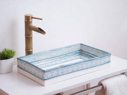 Rectangular Heritage - Azure