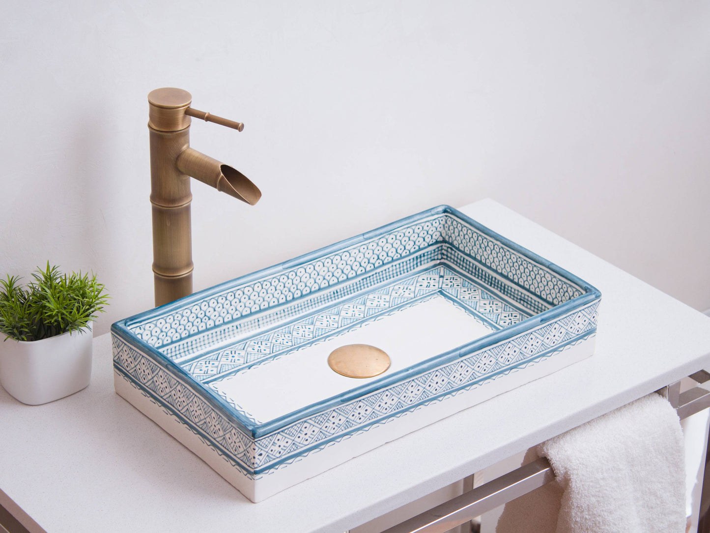 Rectangular Heritage - Azure