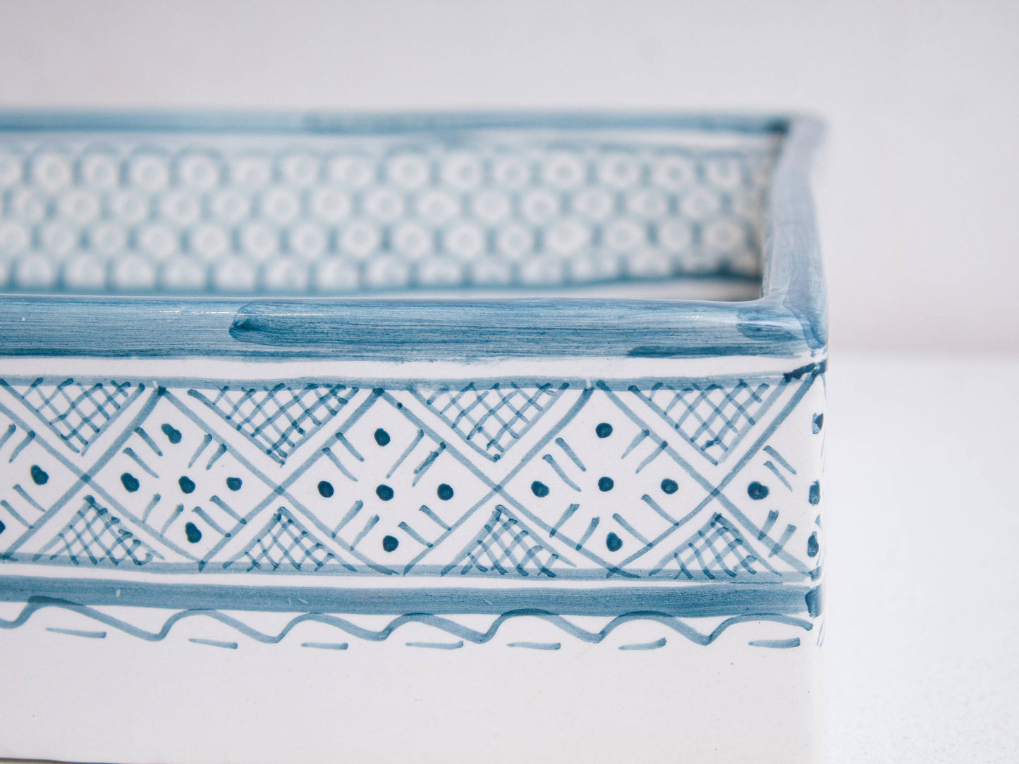 Rectangular Heritage - Azure