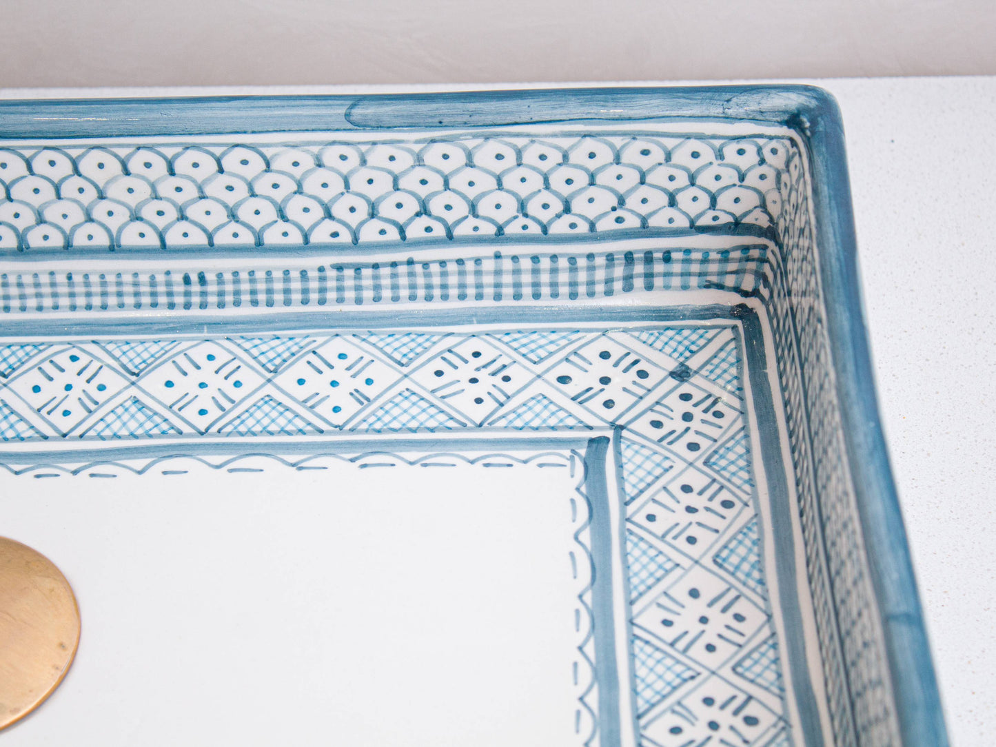 Rectangular Heritage - Azure