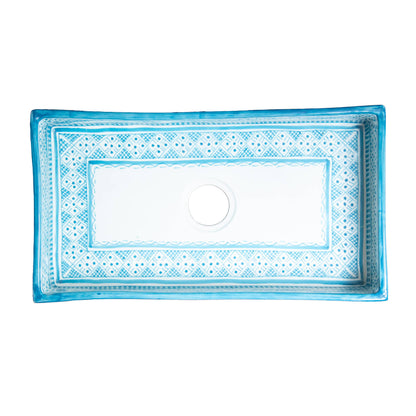 Rectangular Heritage - Turquoise