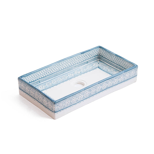 Rectangular Heritage - Azure