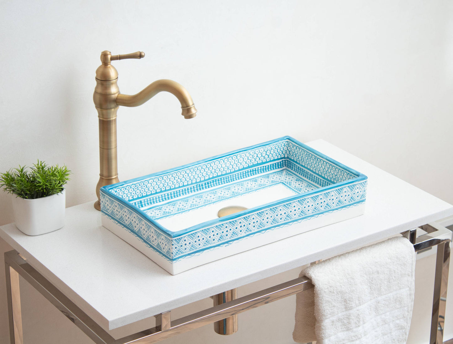 Rectangular Heritage - Turquoise