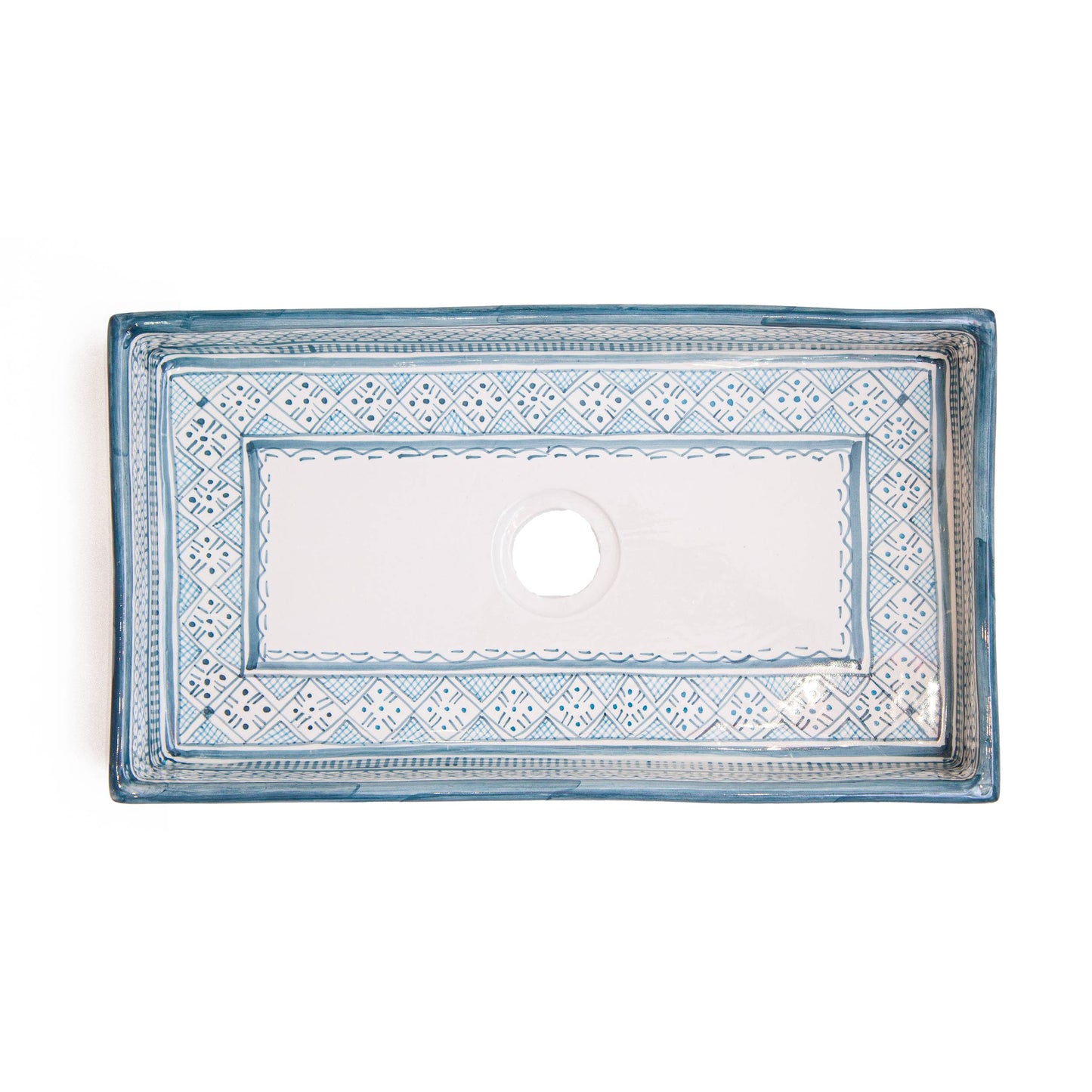 Rectangular Heritage - Azure