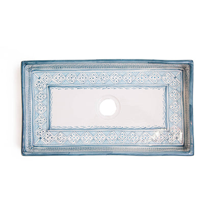 Rectangular Heritage - Azure