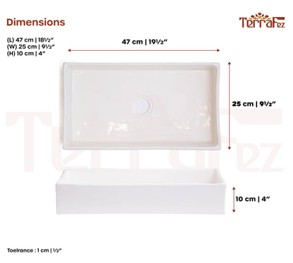 Rectangular Modern - White