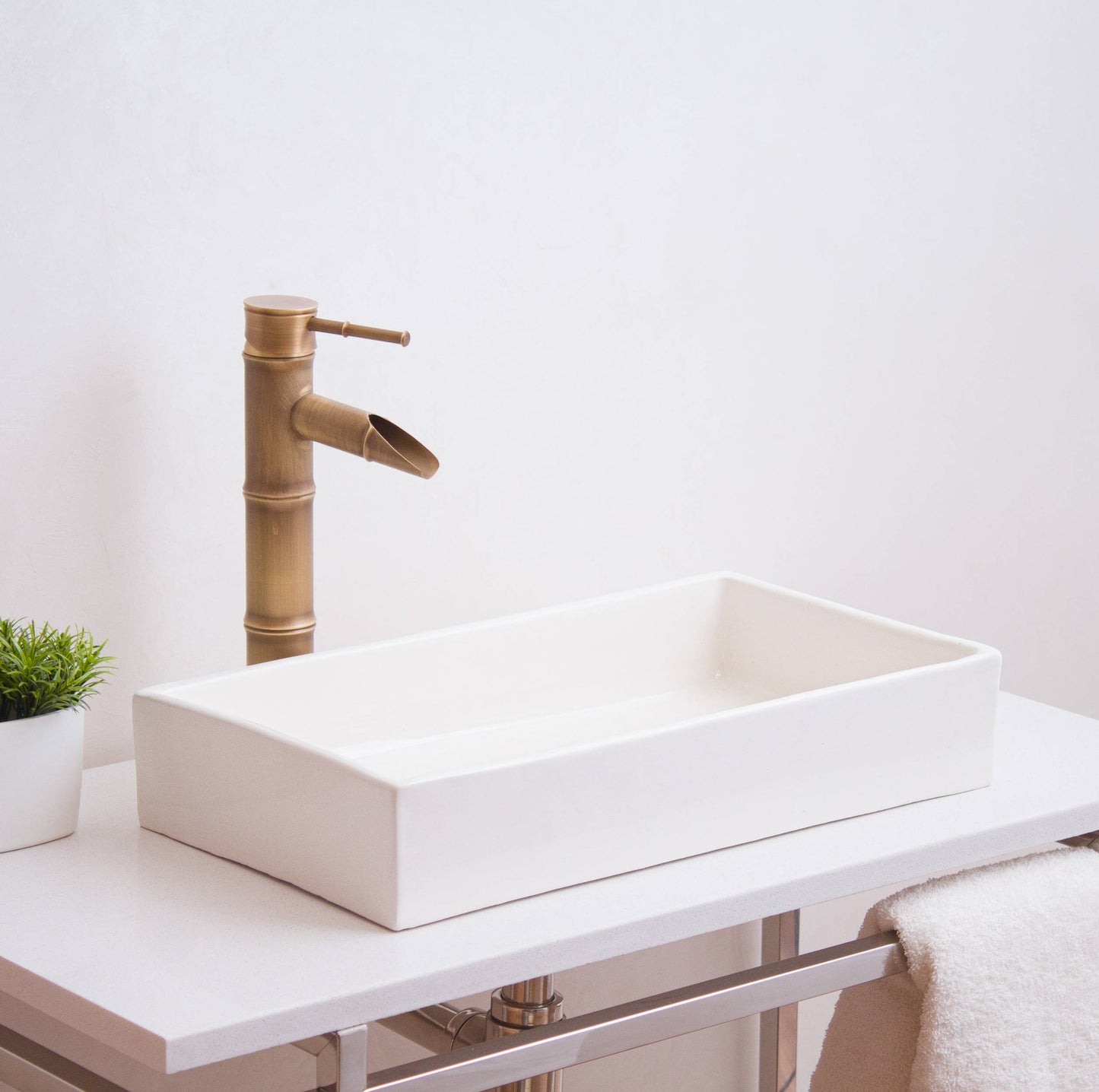 Rectangular Modern - White